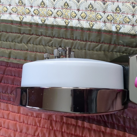 WESTCLOX* BIG BEN wind up alarm clock in working condition slivertone matte tan - Picture 3 of 12